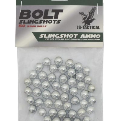 biglie in metallo 9,5mm 50 pezzi per fionda