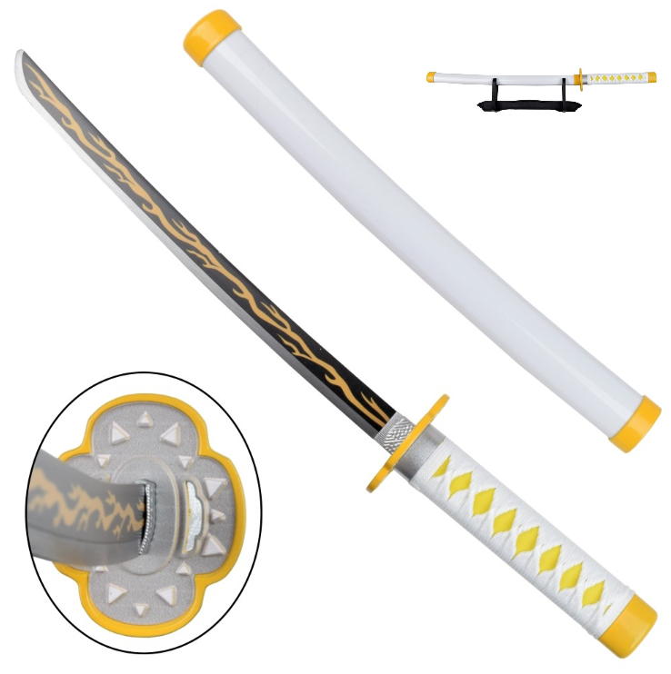 katana mini demon slayer di zenitsu agatsuma – lama in metallo