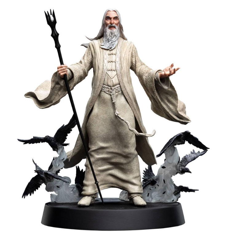 il signore degli anelli statua saruman the white 26 cm weta workshop