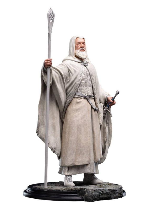 il signore degli anelli statua: gandalf il bianco 37 cm weta workshop