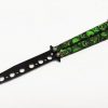 coltello butterfly training green skull coltello butterfly training green skull
