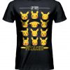 t-shirt pokemon pikachu mille faccine