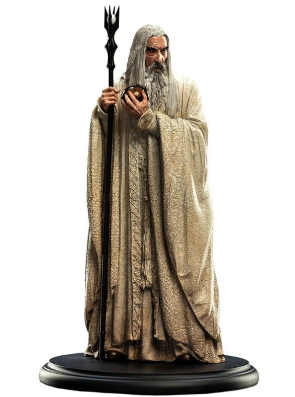 il signore degli anelli: saruman statua il bianco 19 cm weta collectibles