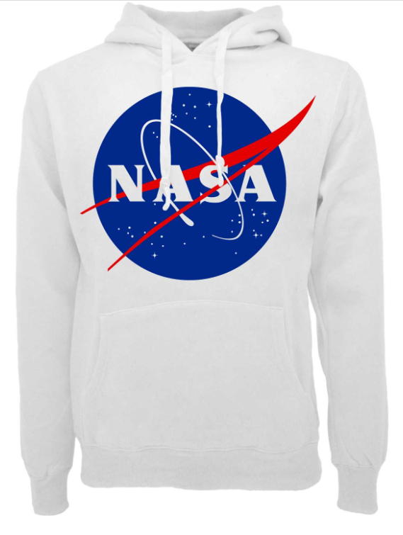 felpa con  logo nasa