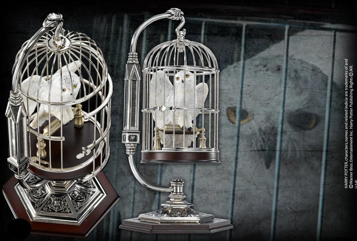 harry potter: miniatura della civetta edwige 10 cm