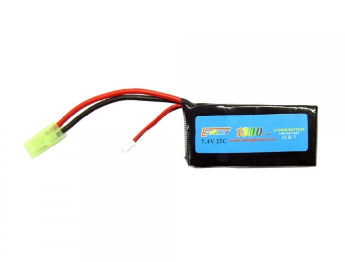 batteria e-tang power li-po 7.4v x 1300mah 25c action