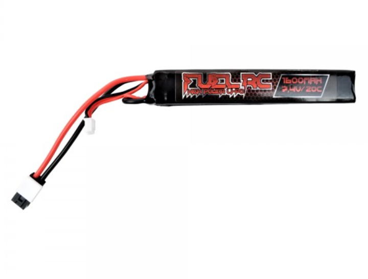 batteria fuel li-po 7.4v x 1600mah nunchuck slim