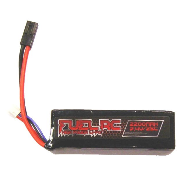 batteria fuel li-po 7.4v x 2200mah 25c