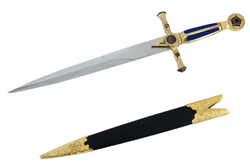 pugnale massonico classico cm 55,50 blu