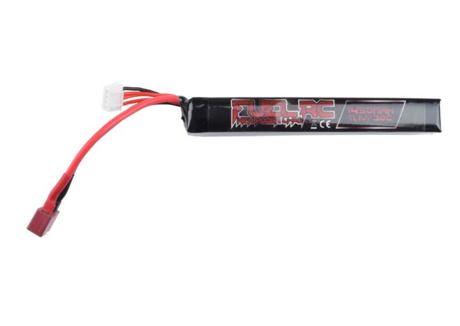 batteria li-po 11.1v x 1450mah 30c stick connettore deans fuel