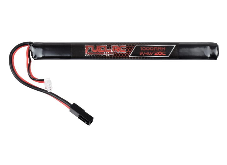 batteria li-po 7.4v x 1000mah 20c super slim stick feul