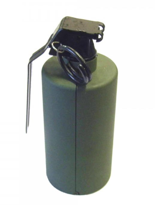 set 3 pezzi granata a gas verde new