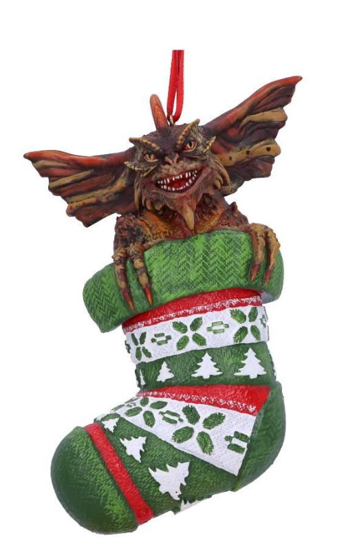 gremlins mohawk in stocking hanging ornament