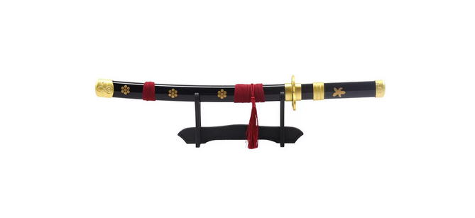 katana one piece enma nera cm 45 + espositore