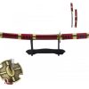 katana one piece sandai kitetsu cm 45 + espositore katana one piece sandai kitetsu cm 45 + espositore