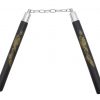 nunchaku legno nero stampa cinese dragon hi quality