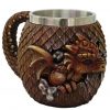 boccale drago baby marrone