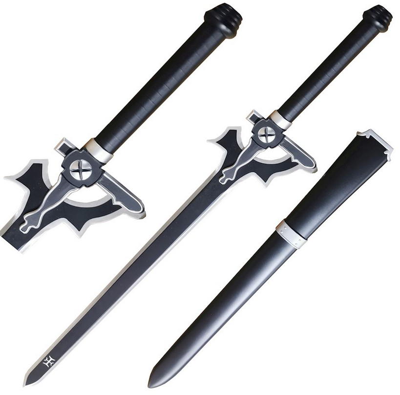 spada elucidator di kirito con fodero new