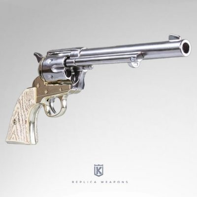 replica revolver colt single action usa 1873 calibro 45 white cowboy