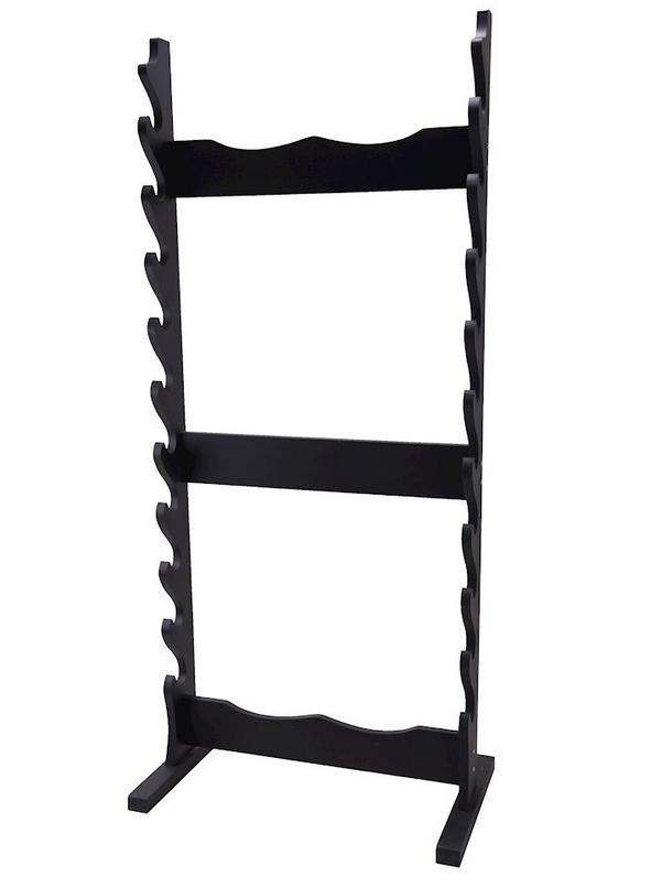 espositore in legno per 10 katana new