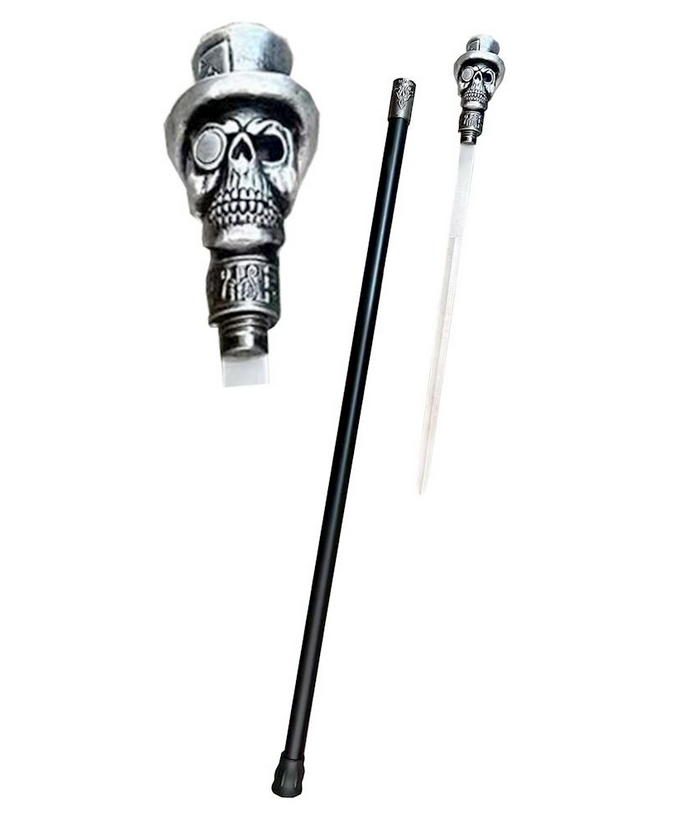 bastone passeggio hat skull