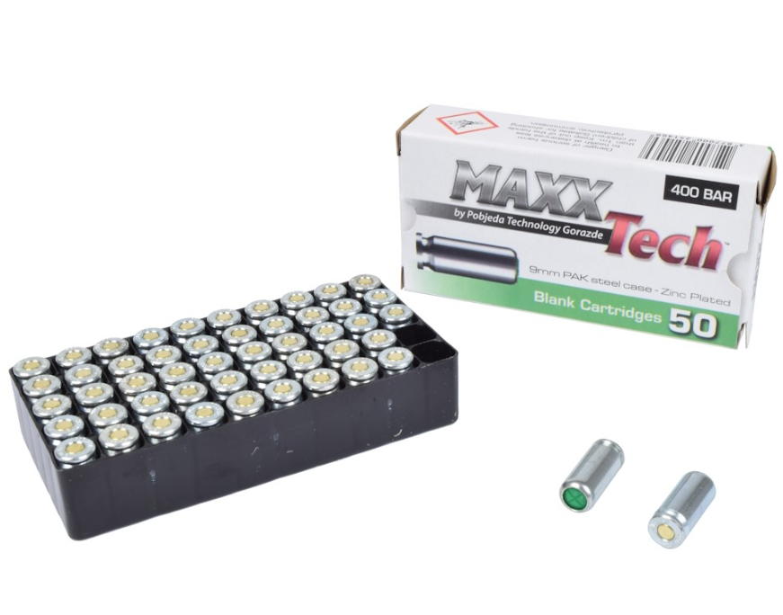cartucce a salve calibro 9mm placcate zinco maxx tech cartucce a salve calibro 9mm placcate zinco maxx tech