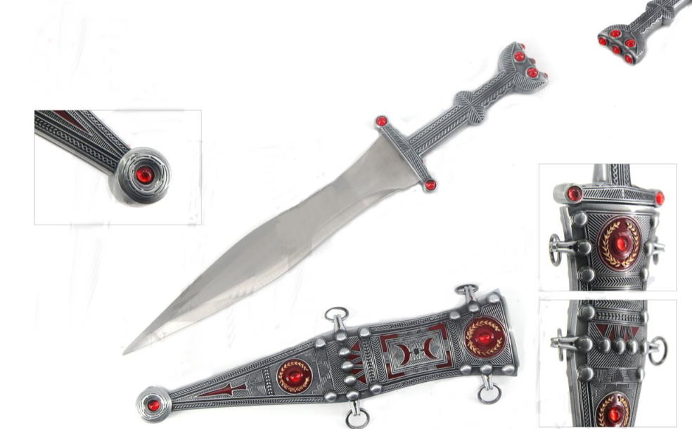 pugio greco/romano brunito red diadema