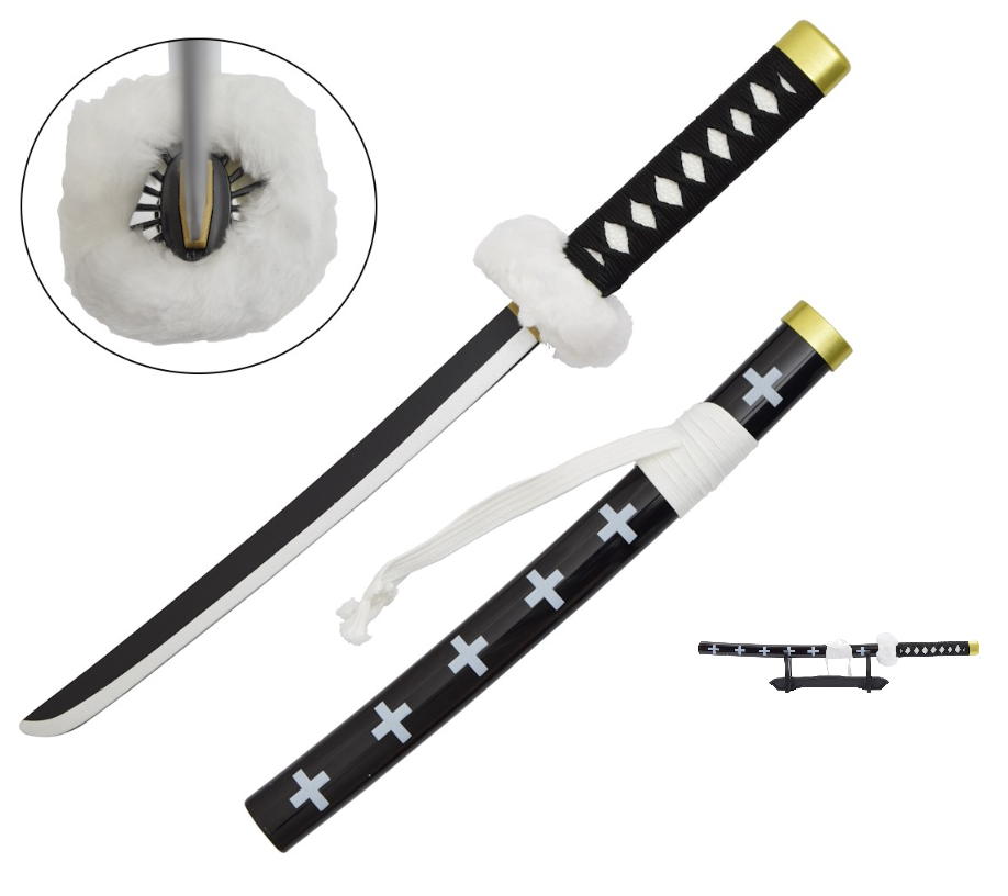 katana mini one piece tarfalgar law 2– lama in legno
