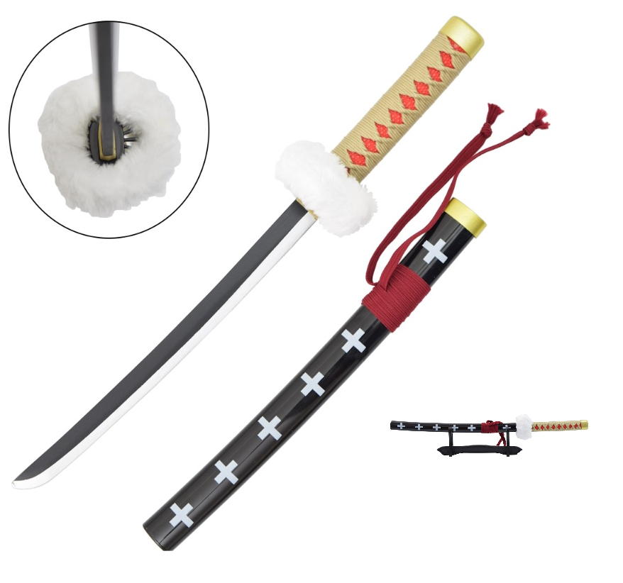 katana mini one piece tarfalgar law 3– lama in legno
