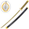 katana di kaigaku - kimetsu no yaiba / demon slayer lama in legno