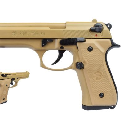 pistola 92 silver 9mm a salve desert