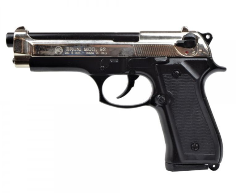 pistola 92 nera 9mm a salve bicolor