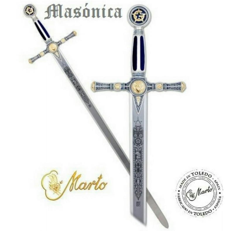 spada massonica alta qualità acciaio di toledo