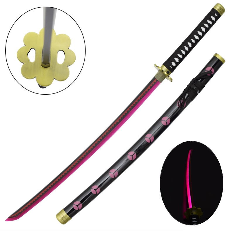 one piece:katana  shushui zoro roronoa con illuminazione led !