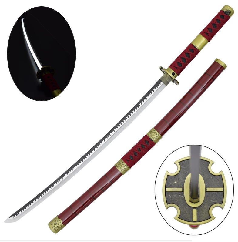 one piece:katana sandai kitetsu zoro roronoa con illuminazione led !