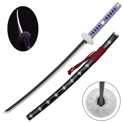 one piece:katana trafalgar law con illuminazione led violet handle  !