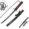 katana mini bleach ichigo evoluzione tensa zangetsu – lama in metallo