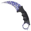 coltello karambit lama fissa super blue colour