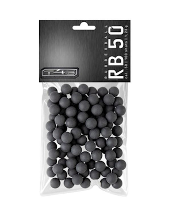 pallini umarex in gomma t4e calibro 50 1.23g confezione 100 pezzi