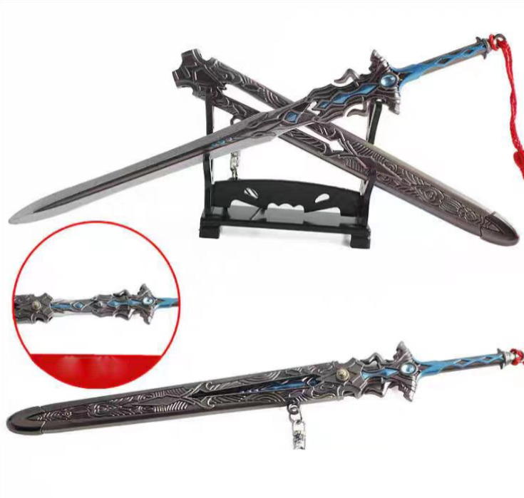 spada mini portachiavi warcraft con espositore