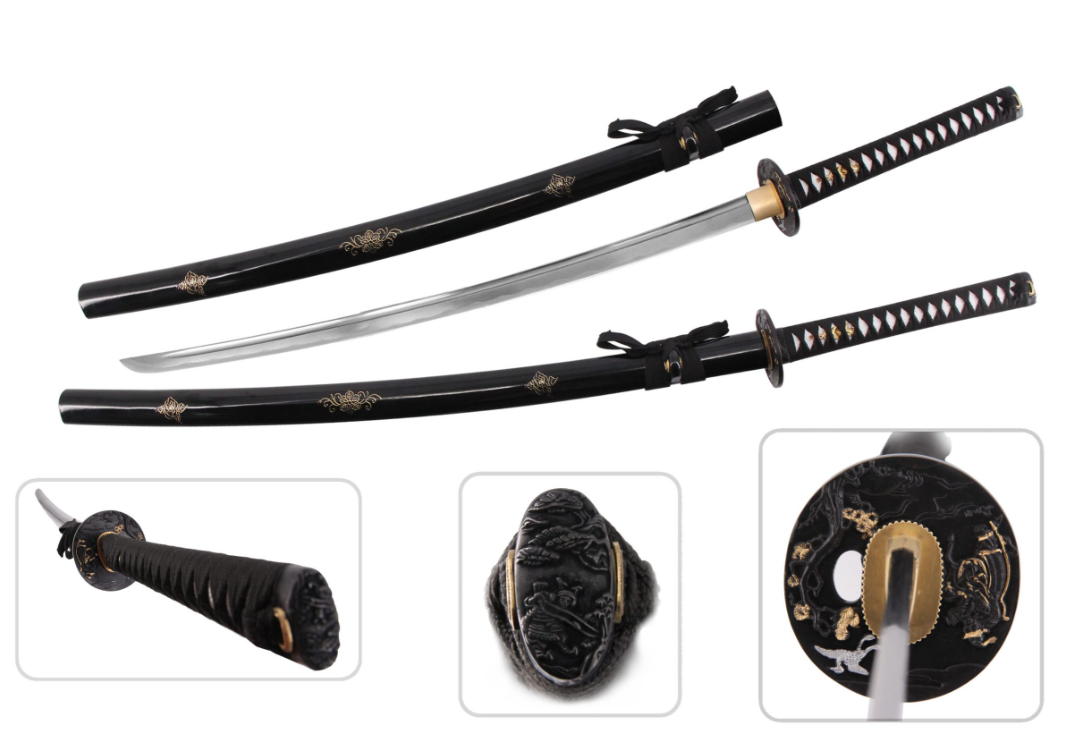katana alta qualita' tre decori