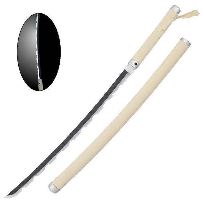 demon slayer: katana inosuke hashibira con illuminazione led!