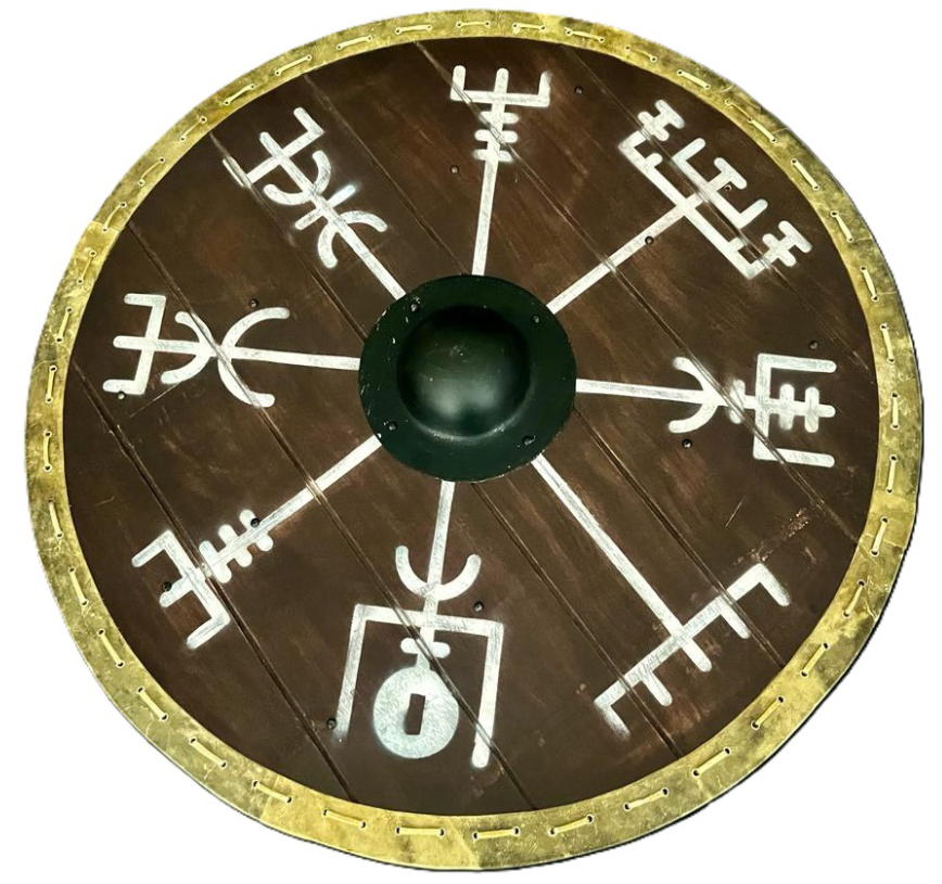 scudo in alta qualita' vichingo vegvÍsir