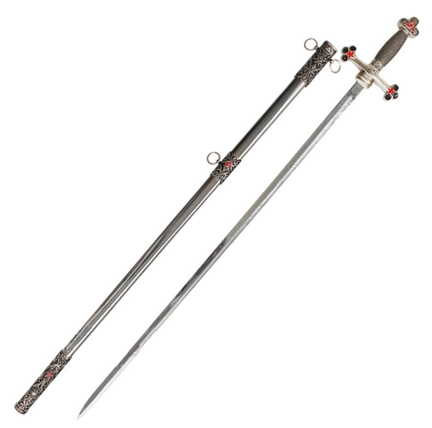 spada massonica con fodero in metallo