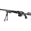 fucile sniper bolt action con bipiede nero