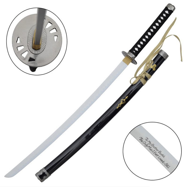 katana kill bill lama in legno - budd katana kill bill lama in legno - budd