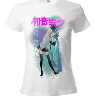 t-shirt hatsune miku lady