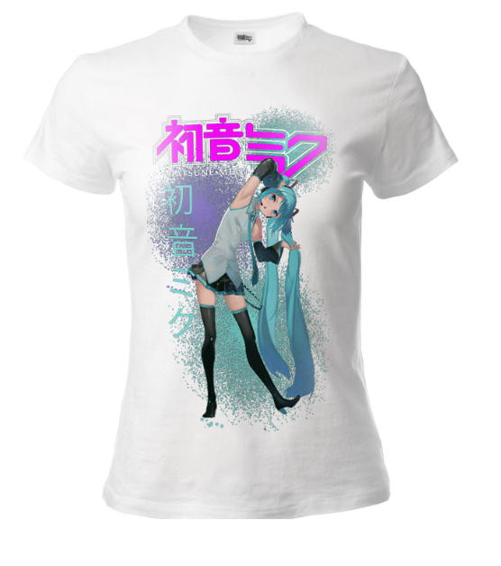 t-shirt hatsune miku lady