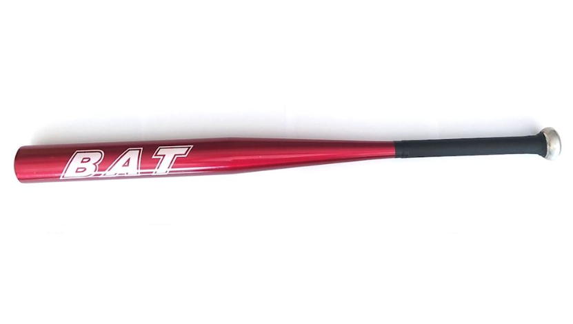 mazza baseball in alluminio colore red