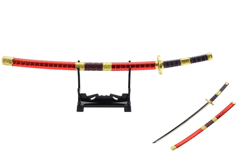 katana mini portachiavi one piece sandai con espositore